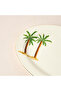 Palm Tree Print Bone China Platter - 30x21 cms - 4