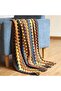 Boho Knitted Blankets, Knitted Throw Blankets with Tassels, Super Soft Cozy Lightweight Decorative Blankets for Couch - 4