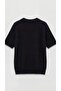 Women's Knitwear Sweater Short Sleeve Stony Embroidered Crew Neck Blouse Daily Event Black Stylish S6J204I8 - 5
