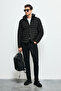 June Goose Feather Men's Coat Black - 2