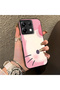 Xiaomi Poco X6 Compatible Hard Acrylic Back Silicone Edge Lens Protection Kitty Case - 2