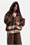 Women's Coffee W6-16 Top Sweatshirt Fleece Bottom Sweatpants 2-Piece Design Set - 3