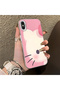 iPhone XS Max Compatible Hard Acrylic Back Silicone Edge Lens Protection Kitty Case - 2