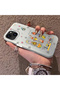 iPhone 14 Plus/15 Plus Compatible Hard Acrylic Back Silicone Edge Lens Protection Case Cartoon - 3