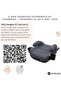 i-SANFARO i-Size ISOFIX Backless Booster Car Seat, Double Padded Foam, Compact, Lightweight & Portable Kids Car Seat, Arm Rest Seat, 2 Cup Holder, ECER129 (6-12yrs, 125-150cm, 22-36kg) - 2