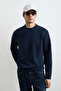 Logan Men's Sweatshirt Navy Blue - 2