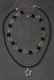 Silver Punk Star and Bead Double Necklace - 4