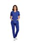 Dazzling Blue Luxury Lycra Uniform Surgical Suit Unisex + Space Patterned Cap - 2