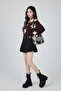Brown Stars Strap Y2K Knitwear Sweater - 2
