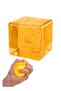Stretchy Gel Nice Cube Heavy-Duty Squishy Fidget Toy for Big Hands & Adults, Ultra-Firm Gel for Stress Relief & Sensory Focus (Yellow)