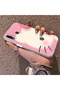 Samsung Galaxy A30/A20 Compatible Hard Acrylic Back Silicone Edge Lens Protection Kitty Case - 3
