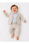 Baby Boy Cotton Bodysuit, Jacket, Bow Tie Suit