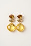 Stylish Hanging Earrings with Zircon Stones 4.5 Cm. - 2