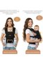 ZAVII 2-in-1 Baby Carrier, Ergonomic Newborn to Toddler Carrier with Head Support, Detachable Hood, Soft Bib, Adjustable Lightweight Design, 3–12kg (7–26lbs) - 8