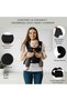 ZAVII 2-in-1 Baby Carrier, Ergonomic Newborn to Toddler Carrier with Head Support, Detachable Hood, Soft Bib, Adjustable Lightweight Design, 3–12kg (7–26lbs) - 7