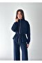 Women's Modal Zippered High Collar Drawstring Tracksuit Set - 4
