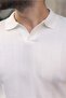 White Regular Fit Polo Collar Knitwear Men's Sweater E7509 - 5