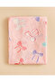 Girls Pink Butterfly Printed Scarf - 4