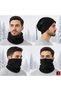 Women's Men's Unisex Winter Fleece Drawstring Collar Can Be Used as a Beanie Hat Warm Soft Textured - 2