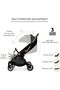 THETA Auto Fold Self Stand Travel Baby Toddler Stroller, Compact Autofold Pushchair, Waterproof UPF 50+ Canopy, Gift & Cotton Bag, Phone Holder, Toy Strap, 0-4yrs, 22kg, 3yrs - 6