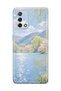 Oppo A74 Compatible Monet Style Lake Landscape Pattern Transparent Phone Case