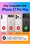 Apple iPhone 17 Pro Max Liquid Silicone Protective Case Cover with Microfiber Lining, Slim Shockproof Soft TPU Back Cover - Navy Blue - 7