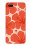 Oppo A5S / Ax7 / A12 Compatible Orange Hibiscus Flower Pattern Transparent Phone Case