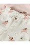 Baby Girls Pink And Ivory Printed Velour 2 Piece Set - 3