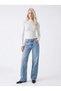 Women's Half Turtleneck Long Sleeve Ribbed Stretchy Slim Fit Crop Blouse - 2