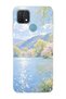 Oppo A15 / A15S Compatible Monet Style Lake Landscape Pattern Transparent Phone Case