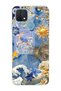 Oppo A15 / A15S Compatible Moon Sun Vintage Sky Pattern Transparent Phone Case
