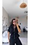 Black Zippered Jacket Trousers Set - 2