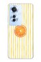 Oppo Reno 11F 5g Compatible Orange Slice Patterned Transparent Phone Case