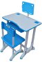 1St Modern Ergonomic Foldable Multifunctional Study Desk and Table 80X40X70Cm (Blue) - 2