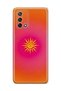 Oppo A74 Compatible Retro Sun Pattern Transparent Phone Case