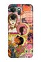 Oppo Reno 14 Compatible Pop Art Drawing Collage Patterned Transparent Phone Case