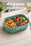 Bentora 6 Compartment Portable Food Container Lunch Box Diet Nutrition Box Storage Container Lunch Box - 5