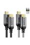 فاسجير كيبل HDMI 2.1 بطول 10 قدم معتمد بدقة 8 كيه 48 جيجابايت في الثانية فائق السرعة مضفر نايلون 8K@