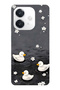 Oppo A3 Compatible Baby Ducks Patterned Transparent Phone Case