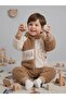 2-5 Years Original Lamb Koala Embroidered Zippered Cardigan Double Set - 3