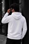 Bery Men's Two Thread Ribbed Hooded Basic Sweatshirt |   Kangaroo Pocket Solid Color Casual Hoodie - 4