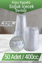 50 Pieces of 400 Cc Transparent Plastic Pet Milkshake Cold Coffee Lemonade Cup with Leak-Proof Clip Lids - 2