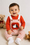 Baby Boy Striped Salopet Long Sleeve Baby Set Cotton Casual Combination Suspender Jumpsuit