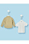 Infant Boys Green Overshirt And White T-Shirt Set - 4