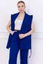 Tied Vest Suit Cobalt Blue Hm2750 - 7