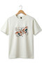 Butterfly Pattern Printed 100% Cotton Crew Neck Women's Men's Basic Tshirt