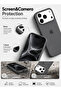 Apple iPhone 17 Pro Max Liquid Silicone Protective Case Cover with Microfiber Lining, Slim Shockproof Soft TPU Back Cover - Gray - 3