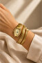 Livia Stone Snake Form Gold Women's Wristwatch - 2
