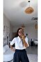 White Crop Zipper Collared Shirt Blouse