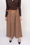 Women's Winter Plaid Checkered Prestige Buttoned Belted Woven Skirt High Waist Form Stylish Daily Casual 6835 - 3
